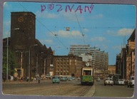 Poznań Czerwonej Armii 1977 Fiat 125p Nysa Jelcz Tramwaj NEONY f435