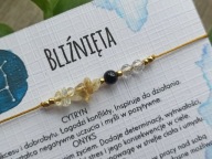 Bliźnięta. Bransoletka na szczęście, kamienie.