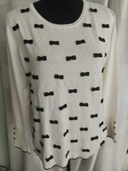 LEO GUY LEO & UGO sweterek z kokardkami /M-L/