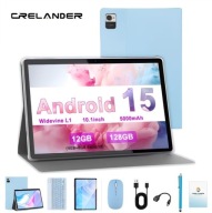 CRELANDERT 10,1' Android tablet+mysz+etui|12 GB RAM|128 GB SSD IPS HD