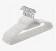 WIESZAKI WELUROWE NA UBRANIA odzieżowe do szafy PREMIUM 20szt