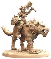 Orc Wolf Rider Orkowy Jeździec Wilków C Druk 3D NSFW