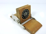 Unikatowy Zegar Budzik FRANCUSKI W Drewnie