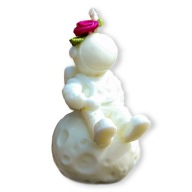 Świeca ZAPACHOWA Astronauta SOJOWA Prezent Drzewo Sandałowe / Różne Zapachy