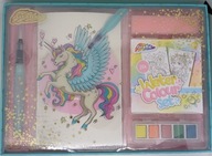 Kolorowanka dla dzieci 5+ JEDNOROŻEC - kolorowanie akwarelami