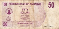 Zimbabwe 50 Dolarów 2007