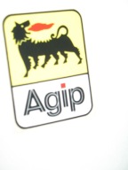 AGIP oryginalna naklejka z PRL