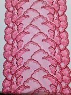 Haft stabilny na tiulu różowy szerokość 20cm