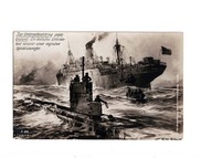 Okręt Wojenny Pocztówka