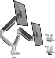 DB55 WORLDLIFT Ramię do 2 Monitorów 17–35 VESA Do 15kg Regulacja 360