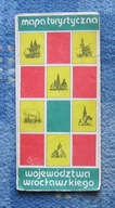 WOJEWÓDZTWO WROCŁAWSKIE- mapa turystyczna 1985 r.