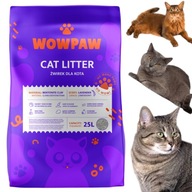 ŻWIREK DLA KOTA BENTONITOWY LAWENDOWY 25L ZBRYLAJĄCY NATURALNY BEZPYŁOWY