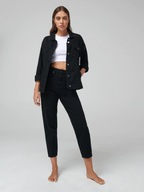 SINSAY jeansy spodnie ballon fit czarne damskie 36