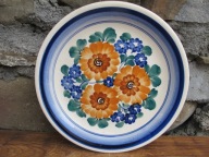 OZDOBNY Talerz Dekoracyjny_FAJANS WŁOCŁAWEK PRL_ 1