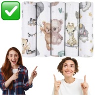 PIELUCHY TETROWE WIELORAZOWE PIELUSZKI ZESTAW 5szt. 60x80cm CZTERY SŁONIE