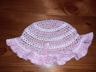 koronkowa czapeczka kapelusik dla dziecka