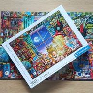 Puzzle Clementoni 500 - To the moon - kompletne