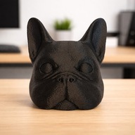 Figurka buldog francuski pies ozdoba czarna na prezent