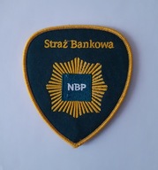 emblemat - naszywka - STRAŻ BANKOWA - NBP