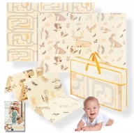 MATA PIANKOWA EDUKACYJNA DLA NIEMOWLAT DZIECI SKLADANA DWUSTRONNA DUZA XXL