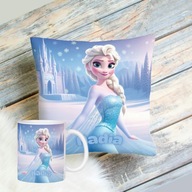 Poduszka + kubek + imię , Elza Elsa Frozen
