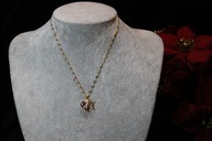 ŁAŃCUSZEK ZE STALI CHIRURGICZNEJ 316L POZŁACANY