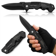 NÓŻ SKŁADANY TAKTYCZNY SURVIVAL MYŚLIWSKI DO CIĘCIA OSTRY FINKA CAMPING