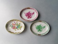 MAŁE RĘCZNIE MALOWANE TALERZYKI HEREND HUNGARY