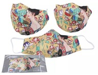 Maseczka ochronna - G. Klimt, Kobieta z wachlarzem