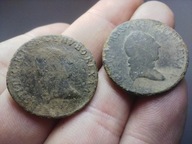 Austria 1 krajcar kreuzer 1790 Dwie sztuki ZESTAW