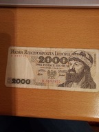 banknot o nominale 2000 zl