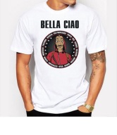 Bella Ciao Męska Koszulka Biała - 6XL