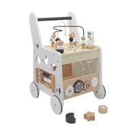 Drewniany Pchacz 6w1 Chodzik Dla Dzieci z Funkcją Stolika Edukacyjnego