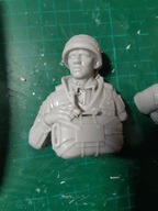 Żywica popiersie spadochroniarz WWII 1/10