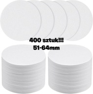 400x FILTRY PAPIEROWE DO KAWY DO EKSPRESU 400 SZTUK ROZMIARY 51 - 64 mm