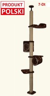 Drapak sufitowy dla kota, naturalne drewno, 7-Dt PRODUKT POLSKI