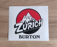 Naklejka na snowboard kask samochód deskę skate Burton Snowboards góry