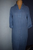 Made in italy Piękna sukienka włoska lniana _44