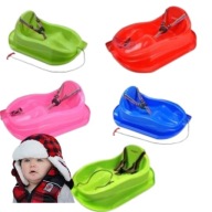 SANKI MINI PLASTIKOWE Z PASAMI DLA DZIECI OD 12 MIESIĄCA LEKKIE ŚLIZGI