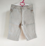 Lnianie spodenki Monsoon 92 98 104 eleganckie eko 100% len (050)