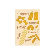 Plakat „La Pasta" – Minimalistyczny Plakat Kuchenny