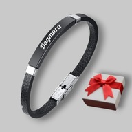 Bransoletka męska - grawer gratis - napis - prezent