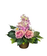 Stroik wiązanka dla dziecka na cmentarz wiosenny na mały pomnik nagrobek