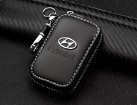 SKÓRZANE ETUI na klucze HYUNDAI logo KLUCZYK samochodowy ELEGANCKI brelok