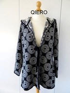 QIERO SWETEREK WIĄZANY Z KAPTUREM 46