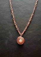 Wisiorek z miedzi kamień księżycowy wł. magiczne