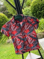 5 Koszula George chłopięca hawajska liście palm wiskoza