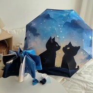 SKŁADANY KOMPAKTOWY PARASOL DO PODRÓŻY PRZEZROCZYSTY PARASOL DLA KOBIET