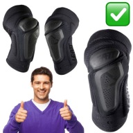 OCHRANIACZE NA KOLANA CZARNE WYTRZYMAŁE Z CERTYFIKATEM CE S/M | LEATT