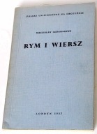 Mieczysław Giergielewicz Rym i wiersz. Londyn 1957